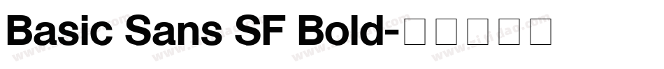 Basic Sans SF Bold字体转换